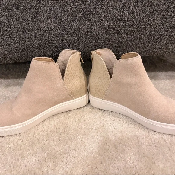 Steve Madden Suede Slip-On Ankle Sneakers - Picture 4 of 6
